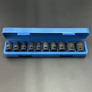10 PCS Customized Logo OEM ODM <b>Deep</b> <b>Impact</b> <b>Socket</b> <b>Set</b> Cr-mo 1/2" Drive Square DIY Automobile Repair <b>Impact</b> <b>Socket</b> <b>Set</b> - Product Image 2