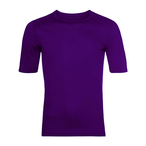 Lightweight Compression Custom Sportswear Summer Wear Casual <b>Short</b> <b>Sleeve</b> <b>Base</b> <b>Layer</b> Top Moisture Wicking O Neck 100% Cotton - Product Image 1
