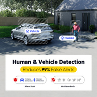 Système de Sécurité ANNKE 8 Canaux DVR Hybride 3K (5MP) avec 8 Caméras de Surveillance Analogiques Extérieures, Vision Nocturne, Détection IA, Microphone Intégré, IP67