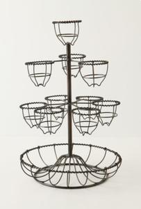 Support d'oeufs en fer antique avec finition noire, parfait pour les restaurants, les cafés et les cuisines à thème patrimonial - Product Image 4