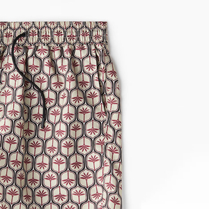 กางเกงขาสั้นผ้าโพลีเอสเตอร์สำหรับผู้ชายกางเกงออกกำลังกายแบบลำลองผ้าใยสังเคราะห์มีสไตล์100% ผ้าทอป้องกันการยับของผู้ชาย - Product Image 5