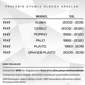 Support de pare-soleil pour Fiat Doblo, Albea, Fiorino, Palio, Punto - Product Image 2