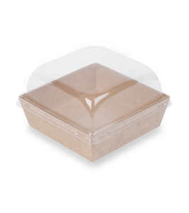 High Quality 800ml <b>Square</b> Kraft Box Leakproof Stackable Microwave Safe Takeaway Food Container Custom Logo - Product Image 2