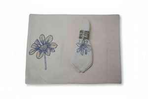 Tapis en coton personnalisé écologique avec un ensemble de serviettes, durable et élégant, tapis de table brodé en coton provenant d'un exportateur indien - Product Image 2