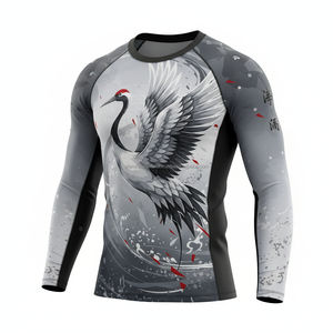 High Quality Sports Wear Men Gym and MMA <b>Clothing</b> Rash Guard <b>Swimming</b> Rash Guard With Sublimation - Product Image 6
