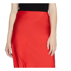 Gonna Midi Bodycon Moderna da Donna Sanctuary in Raso Lucido e Seta Rossa Taglia Media per Primavera Estate Autunno - Product Image 2