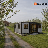 BlocNEST Maison Conteneur de Luxe Extensible, Bungalow Préfabriqué, Villa avec Aménagement Flexible pour la Vie Familiale