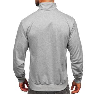 Chaqueta cortavientos deportiva de color liso de algodón ligero personalizada para hombres - Product Image 2