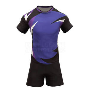 Conjunto de uniforme de rugby de tela de sublimación transpirable de poliéster 100% de lujo de fabricante pakistaní, ropa de fútbol de estilo cómodo - Product Image 4