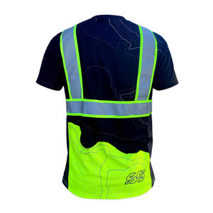 Vente en gros Chemise de travail 100% polyester à séchage rapide pour homme à manches courtes réfléchissante de sécurité pour homme - Product Image 2