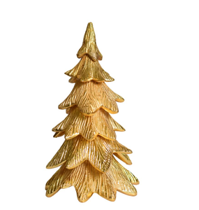 Árbol de Navidad de Metal de Estilo Moderno, Acabado Dorado, Decoración Artesanal para el Hogar y Regalo - Product Image 4