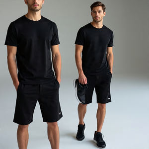 High Quality <b>Men</b> Two Piece <b>Shorts</b> <b>Set</b> <b>Men</b> Suits Acid Wash Cotton 100% <b>T</b> <b>Shirts</b> Jogger Running Stone Wash <b>Shorts</b> <b>Sets</b> - Product Image 1