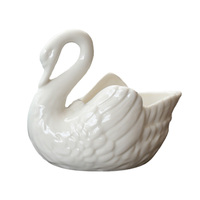 Pot jardinière cygne plante en céramique succulente Animal fleur Figurine Statue Cactus petit conteneur décoration de la maison ornements
