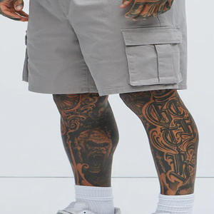 Pantalones cortos de sarga para hombre, tela de sarga de algodón, OEM/ODM, ropa personalizada de fábrica, diseño de carga multibolsillo, duradero y transpirable - Product Image 4