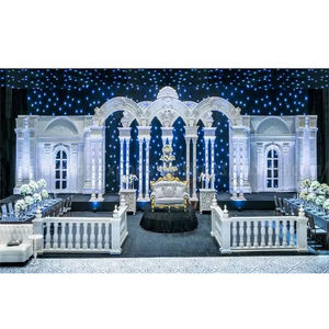 Scène de réception de mariage de luxe Calgary Scène d'événement de mariage canadienne chic Ensemble de scène de mariage exclusif Vente d'exportations DST de Toronto - Product Image 1