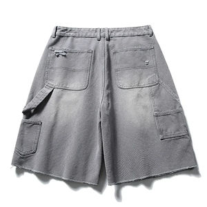 Shorts en jean amples pour hommes, style vintage délavé à l'acide, service OEM, prix abordable - Product Image 6