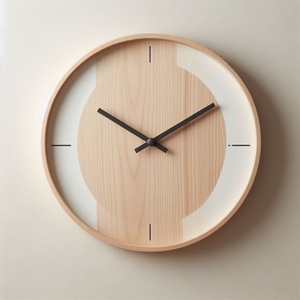 Horloge murale en bois 3D unique faite à la main avec des tons de bois riches Décoration intérieure élégante et luxueuse - Product Image 4