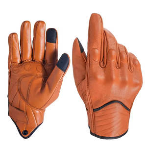 ถุงมือมอเตอร์ไซค์หนังคุณภาพสูง ทนความร้อน ดีไซน์ใหม่ ออกแบบเองได้ ทนทาน ระบายอากาศดี ไม่มีซิลิโคน ระดับมืออาชีพ - Product Image 1