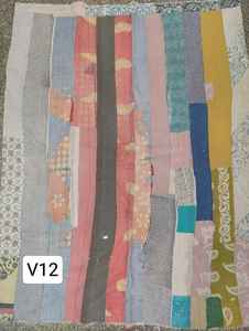 Cosido a mano 100% algodón hecho a mano Reversible Kantha sostenible Kantha tradicional Vintage hecho a mano Boho Chic Kantha - Product Image 2