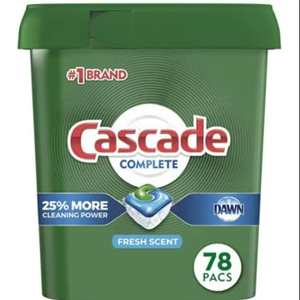 Lot de capsules lave-vaisselle et nettoyant pour lave-vaisselle Cascade Complete - Product Image 1