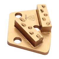Vente en gros de chaussures de meulage diamantées industrielles en PCD trapézoïdal à 3 trous, offre spéciale, outils de meulage diamantés pour sols en béton