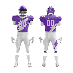 Pantalon de football américain OEM Coussinets intégrés Taille élastique Couleurs personnalisées Adultes Manches courtes Plus Size 100% Polyester Style Set - Product Image 6