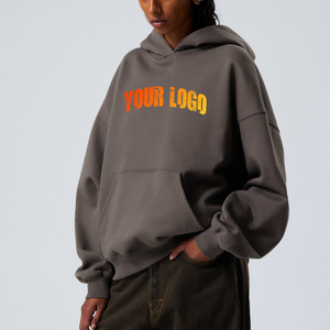 Sweat à capuche oversize d'hiver pour femme en molleton français de qualité supérieure 100% coton respirant - Product Image 1