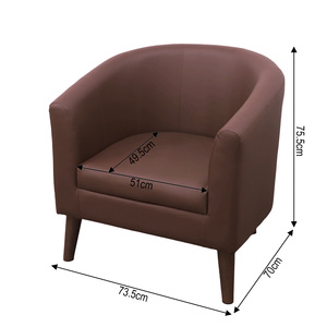 Sofá Tapizado para Sala de Estar y Dormitorio, Sofá de Dos Plazas para Espacios Pequeños, Sillón Seccional con Cojines y Respaldo Curvo de Madera - Product Image 4