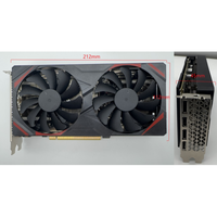 GPU Komputer Desktop Performa Tinggi PCIe 4.0 8GB GDDR6 128 Bit untuk DisplayPort Dual Fan untuk Radeon RX 7650 GRE Gaming