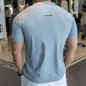 T-shirt de sport pour homme de qualité supérieure, respirant, style sportif régulier, vêtement décontracté actif, vente chaude - Product Image 5