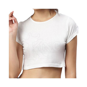 Top corto de alta calidad con logotipo personalizado para mujer, venta al por mayor, alto transpirable, nuevo estilo, tasa baja para mujer - Product Image 1