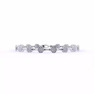 Classic Round Lab Grown Diamond Tennis Bracelet in 14K Yellow Gold also ,in <b>Rose</b> and Silver gold - Product Image 3