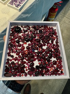 Igi อัญมณีโกเมนสีแดงตัดแบบหลวมคริสตัลควอตซ์โอปอลทรงรีลูกแพร์ได้รับการรับรองจากหลายรูปทรงและหลายขนาด - Product Image 4