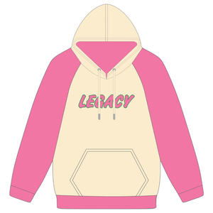 Sudadera con Mangas Raglán Estilo Neutral Legacy, Ropa de Hermandad Griega para Mujer, Rosa y Verde, Estilo Universitario, Informal y Elegante - Product Image 1