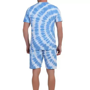 Streetwear été 2 pièces chemise et short ensemble personnalisé hommes Streetwear survêtement survêtement deux pièces court ensemble pour hommes - Product Image 5