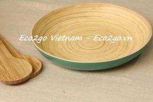 ชามสลัดไม้ไผ่ปั่น2024จานหมุนพร้อมโลโก้เลเซอร์ฟรีและตัวอย่างหลากหลายผลิตในเวียดนาม - Product Image 6