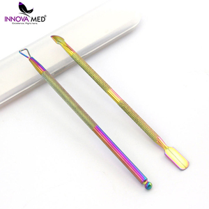 Empujador de Cutículas de Acero Inoxidable Multicolor, Removedor de Cutículas, Empujador de Uñas, Venta Caliente, Herramienta Profesional de Manicura, Instrumentos INNOVAMED - Product Image 5