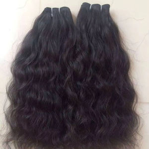 Vente en gros d'extensions de cheveux indiens Remy style droit cheveux humains bruts trame de cheveux humains vierges - Product Image 1