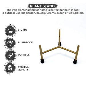 Top vente décor à la maison rond fer jardinière support petit Design moderne personnalisé Pots intérieur jardin décoration maison bureau hôtel - Product Image 4