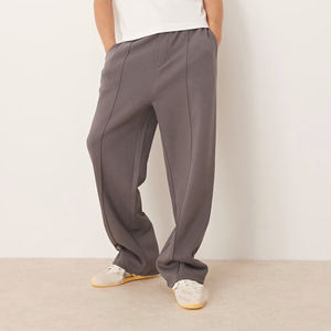 กางเกงสเวตเตอร์ขาตรงของผู้ชายกางเกงขาบาน300ทำจากผ้าฝ้าย100% สั่งทำโลโก้ได้ตามต้องการ - Product Image 6