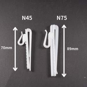 ตะขอม่านล็อค PE แบบปรับได้สำหรับม่านหน้าต่างและประตูสำหรับงานแต่งงานบาร์ mitzvahs - Product Image 2