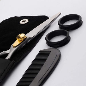 Ciseaux de coiffure professionnels meilleure qualité 5.5 \ "lames en acier inoxydable Super Sharp pointe émoussée finition polonaise droite pour - Product Image 5