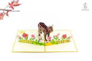 Cartes d'animaux en papier artisanal écologique personnalisable pour les occasions cadeau d'artisanat en papier de qualité supérieure - Product Image 2