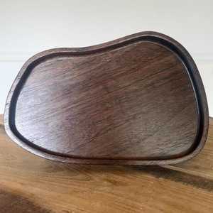 Table de service à thé en bois massif de taille personnalisée assiette collations nourriture gâteau aux fruits plat à thé café Dessert Rectangle en bois pour la maison - Product Image 1