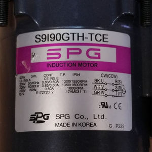 محرك صناعي جديد طراز <span class=keywords><strong>SPG</strong></span> S9I90GTH-TCE مع رأس مخفض السرعة S9KD3B - Product Image 5