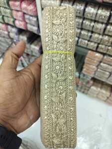 Custom Made Eco-Friendly Premium 100% Cotton Floral Embroidered Lace Handbags Footwear <b>Headbands</b> Meticulously Crafted Skilled - Product Image 6