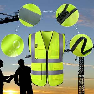 2025 travail Construction gilet vêtements réfléchissants haute visibilité gilet de sécurité réfléchissant chemin de route sécurité gilet de Construction - Product Image 2