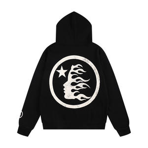 Hell Star Fashion Brand Sweat à capuche pour homme, imprimé oversize, en molleton anti-rétrécissement 100% coton 400g, sans doublure, manches longues, collection automne - Product Image 3