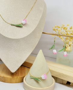 <b>Crochet</b> Earring Micro <b>Hook</b> Handmade <b>Crochet</b> Floral Jewelry Woven Dangler Braided Wedding <b>Crochet</b> Amigurumi Eardrop Necklace - Product Image 3