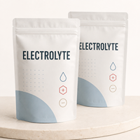 Sachet d'emballage personnalisé pour poudre d'électrolytes avec fermeture éclair, pochette alimentaire refermable pour lait et aliments pour animaux, résistant à l'humidité, couleur personnalisée